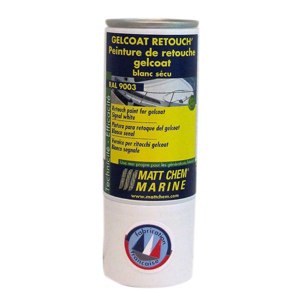 matt chem gelcoat retouch signal white 150 ml gelcoat paint