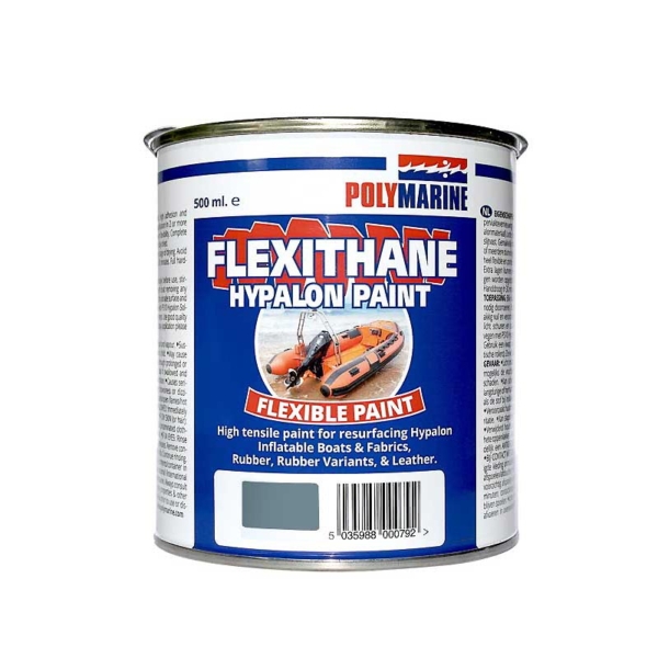 polymarine flexithane hypalon paint 500ml grey