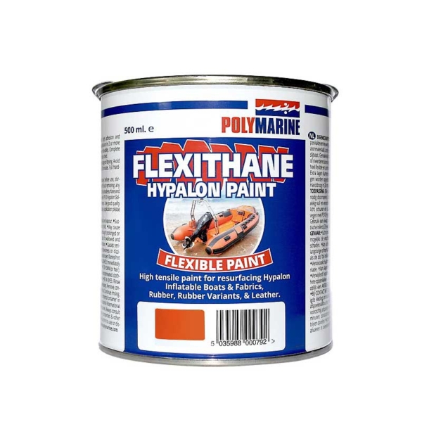 polymarine flexithane hypalon paint 500ml orange