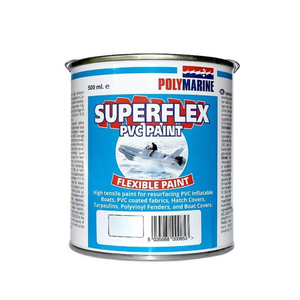 polymarine superflex pvc paint 500ml white